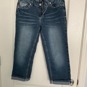 Rhythm in Blues Capri Jeans